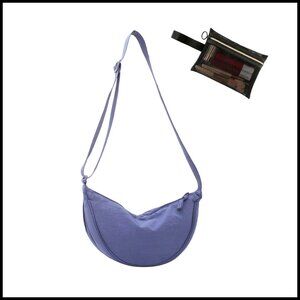 Crossbody Hobo Bag with Mesh Storage Adjustable Strap Lightweight Waterproof